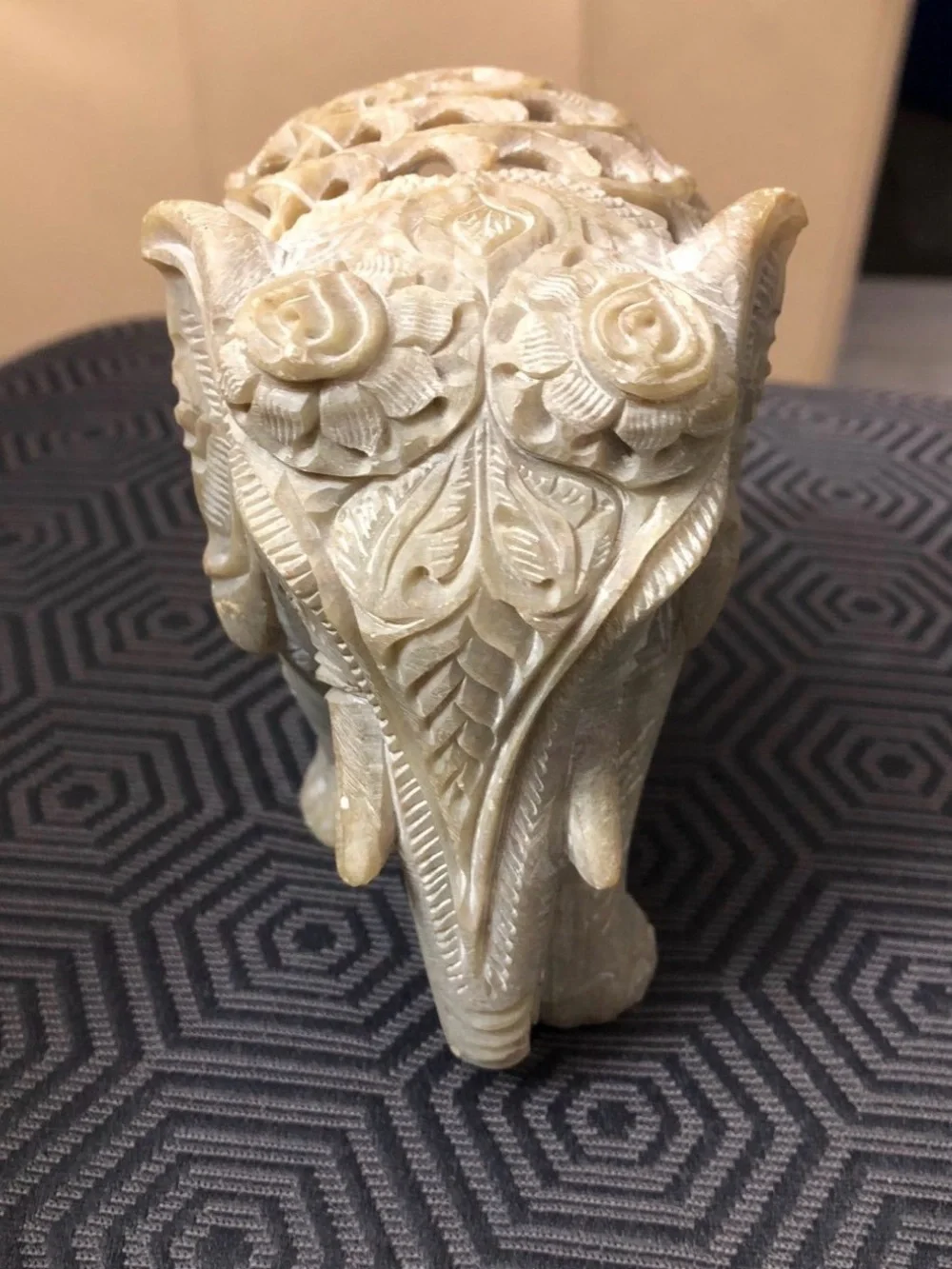 Carved Soapstone Elephant